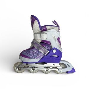 WOOLITIME Inline Skates for Kids Purple and White Size Small